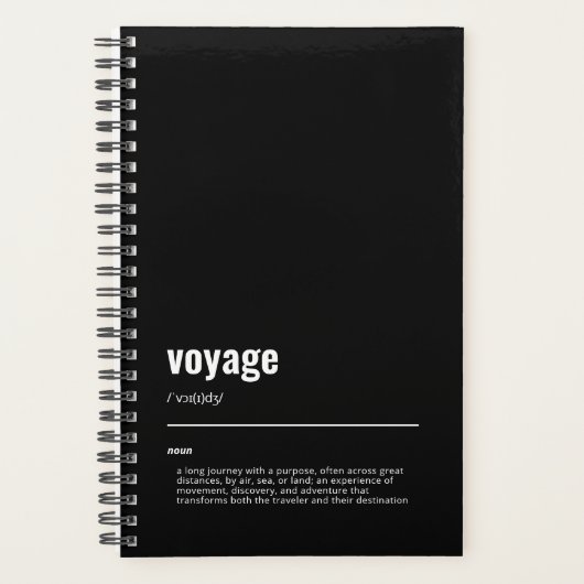 WanderTag - Voyage Black Planer 2026 (Vorderseite)
