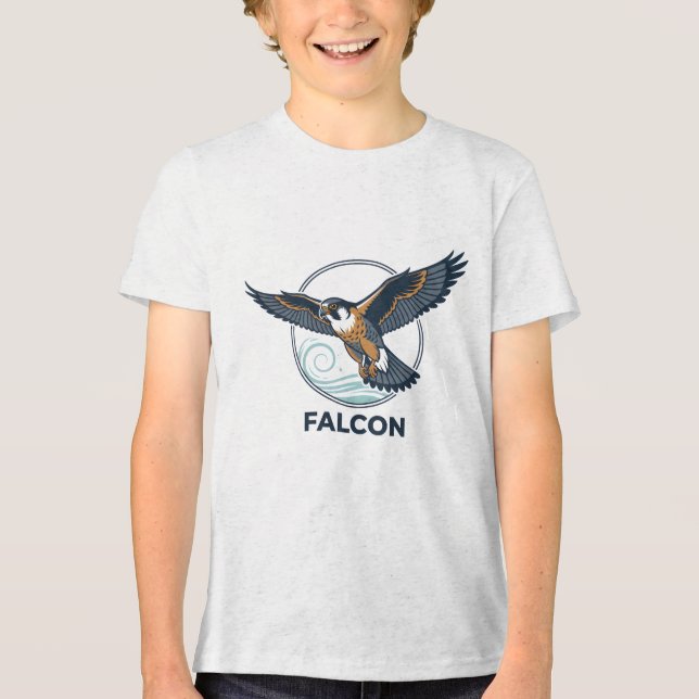 Wandertauben-Jungen-T-Shirts Tri-Blend Shirt (Vorderseite)