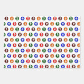 Wandertierpapier Geschenkpapier Set (Vorderseite)