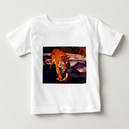 Wandertiger Baby T-shirt (Vorderseite)