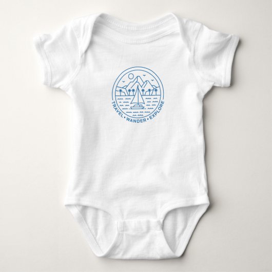 Wandertour Baby Strampler (Vorderseite)