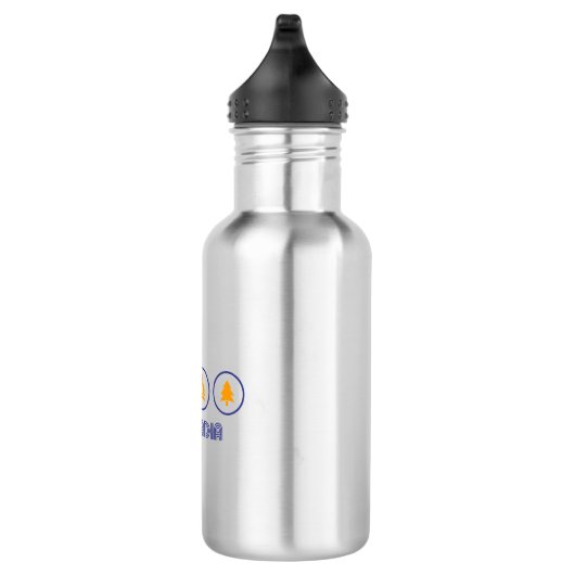 Wanderung Acadia Maine Edelstahlflasche (Rechts)