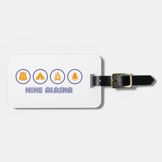 Wanderung Alaska Gepäckanhänger (Vorderseite horizontal)