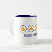 Wanderung Alaska Zweifarbige Tasse (Vorderseite Links)