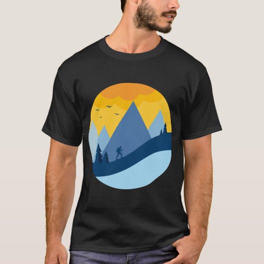 Wanderung Auf Dem Bergabenteuer T-Shirt (Vorderseite)