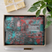 Wanderung Camper Retro Hippie Road zum Glück Seidenpapier (Geschenk)