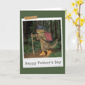 Wanderung Cat Happy Father's Day Card Karte (Gelbe Blume)