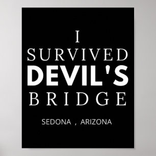 Wanderung Devils Bridge Sedona Arizona Red Rock Co Poster