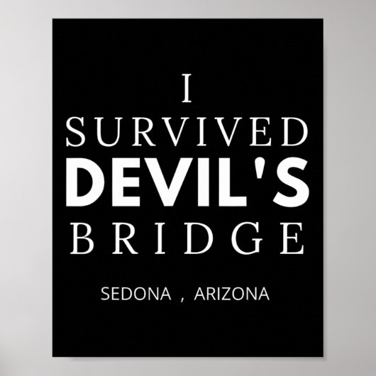 Wanderung Devils Bridge Sedona Arizona Red Rock Co Poster (Vorne)