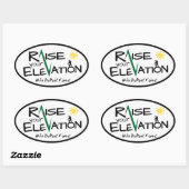 Wanderung DuPont-Wald Steigen Sie Ihren Höhenaufkl Ovaler Aufkleber (Blatt)