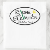 Wanderung DuPont-Wald Steigen Sie Ihren Höhenaufkl Ovaler Aufkleber (Tasche)