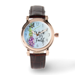 Wanderung durch den Glauben Bible Verse Armbanduhr