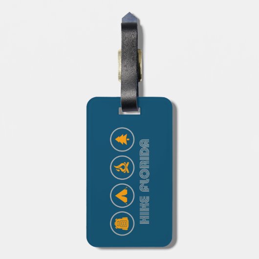 Wanderung Florida Gepäckanhänger (Rückseite vertikal)