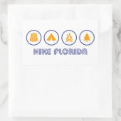 Wanderung Florida Rechteckiger Aufkleber (Tasche)