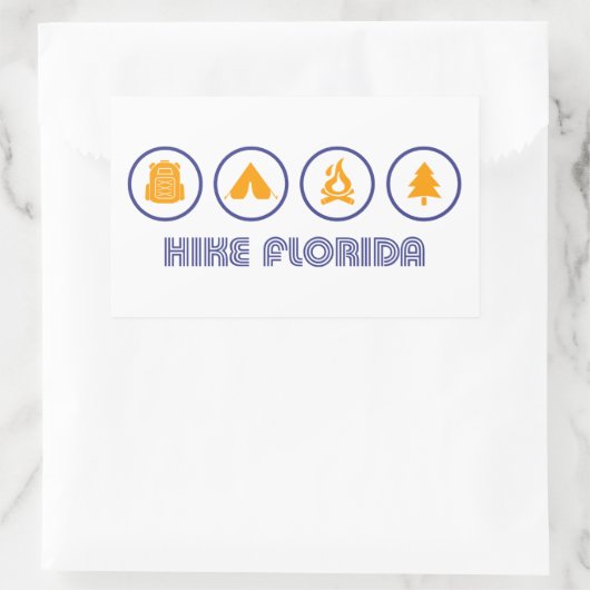 Wanderung Florida Rechteckiger Aufkleber (Tasche)