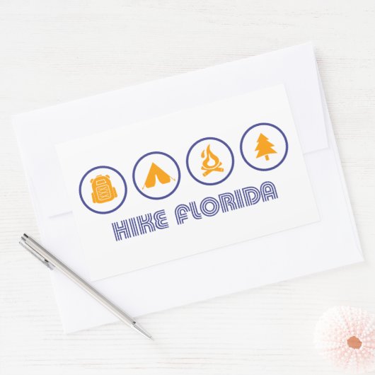 Wanderung Florida Rechteckiger Aufkleber (Umschlag)