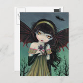 Wanderung Gothic Vampire Postcard Postkarte (Vorne/Hinten)