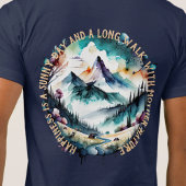 Wanderung im Freien, Mutter Natur, Berg, Fluss T-Shirt