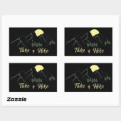 Wanderung im Freien Rechteckiger Aufkleber (Blatt)