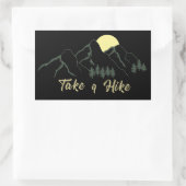 Wanderung im Freien Rechteckiger Aufkleber (Tasche)