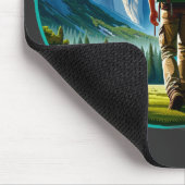 Wanderung im Yosemite Nationalpark Mousepad (Ecke)