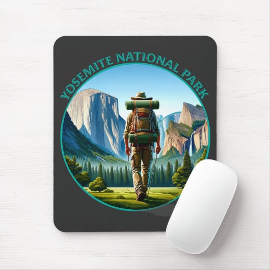 Wanderung im Yosemite Nationalpark Mousepad (Mit Mouse)