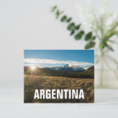 Wanderung in Fitz Roy Mountains, Patagonien Postkarte (Stehend Vorderseite)
