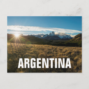 Wanderung in Fitz Roy Mountains, Patagonien Postkarte