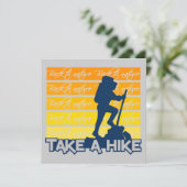 Wanderung, individuell anpassbar einladung (Stehend Vorderseite)