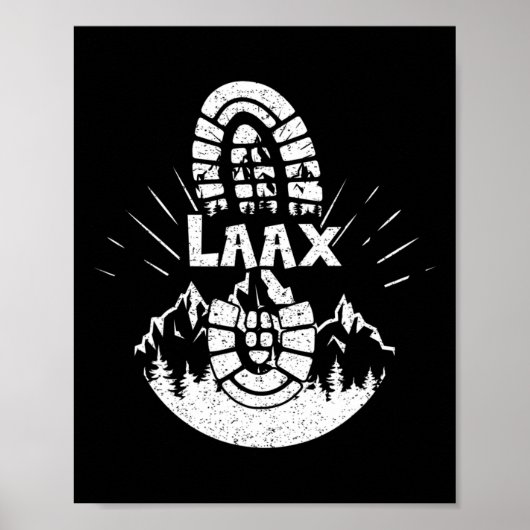 Wanderung Laax Schweiz Wandern Poster (Vorne)