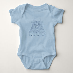 Wanderung mehr Besorgnis weniger / Lächelender Bär Baby Strampler