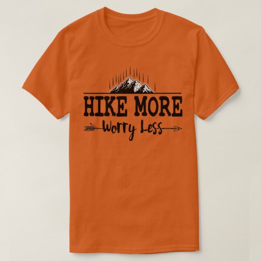 Wanderung mehr Sorge weniger Mountain Adventure Ge T-Shirt (Design vorne)