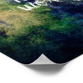 Wanderung mehr Sorgen weniger Natur Bergkiefern Poster (Ecke)