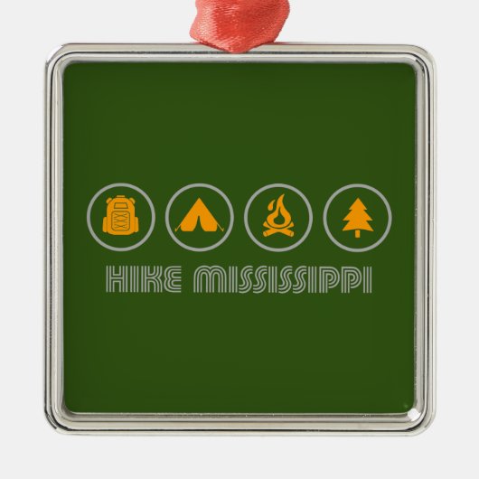 Wanderung Mississippi Ornament Aus Metall (Vorne)