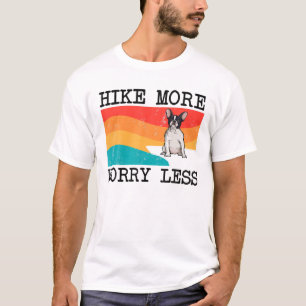 Wanderung mit weniger französischem Bulldoggen Gra T-Shirt