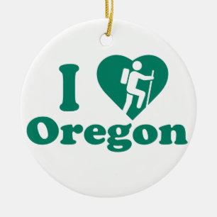 Wanderung Oregon Keramikornament