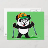 Wanderung Panda Postkarte (Vorne/Hinten)