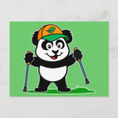 Wanderung Panda Postkarte (Vorderseite)
