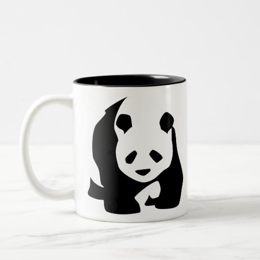 Wanderung Panda Zweifarbige Tasse (Links)