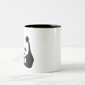 Wanderung Panda Zweifarbige Tasse (Mittel)