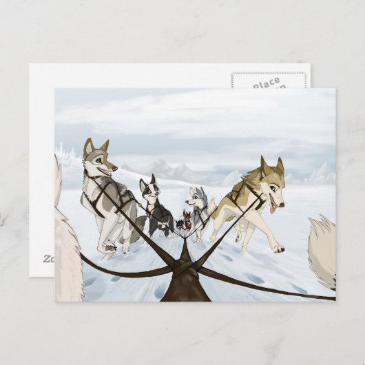 Wanderung Postkarte (Vorne/Hinten)