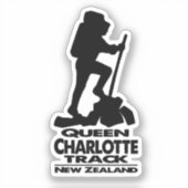 Wanderung - Queen Charlotte Track - Neuseeland Auf Aufkleber (Vorderseite)