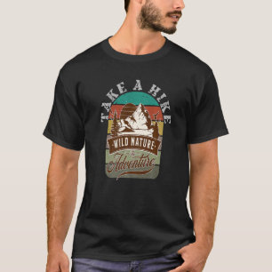 Wanderung Retrowandern im Freien Camping Natur H T-Shirt