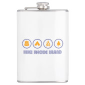 Wanderung Rhode Island Flachmann (Vorderseite)