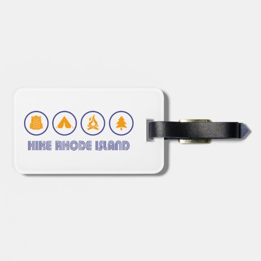 Wanderung Rhode Island Gepäckanhänger (Rückseite horizontal)
