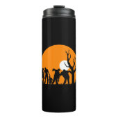 Wanderung Tote Silhouette Thermosbecher (Vorderseite)