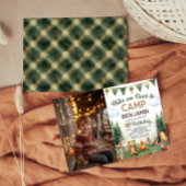 Wanderung über Camping Geburtstagsfest Foto Einladung