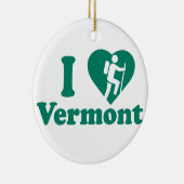 Wanderung Vermont Keramik Ornament (Rechts)