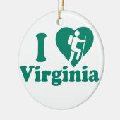 Wanderung Virginia Keramikornament (Links)