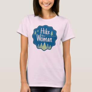 Wanderung wie ein weiblicher Bio T - Shirt